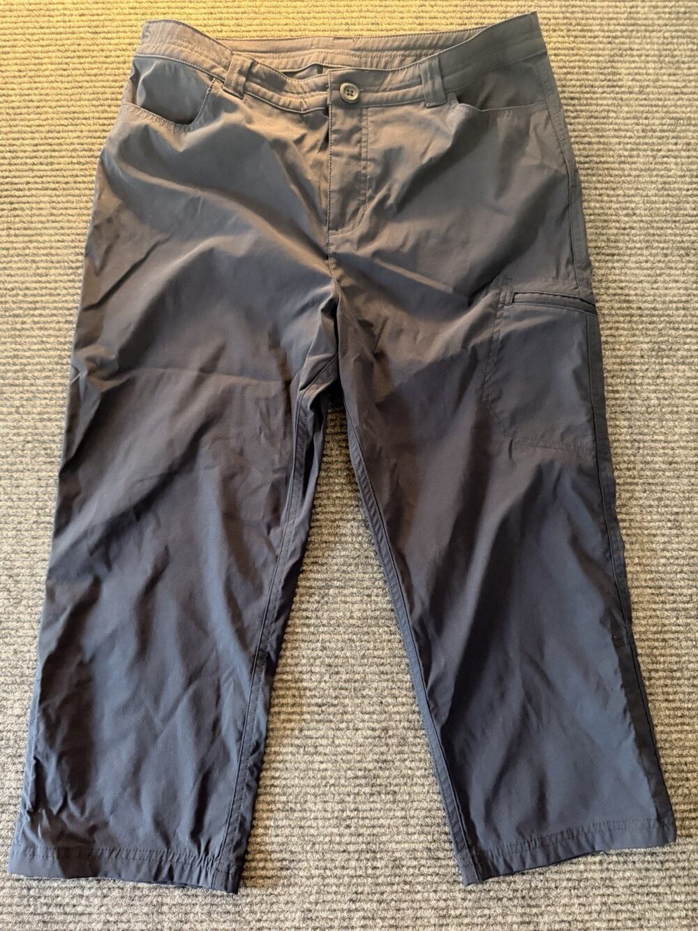 Eddie Bauer Women’s Blue Cargo Pants Size 8 Cropped Capri Utility Outdoor